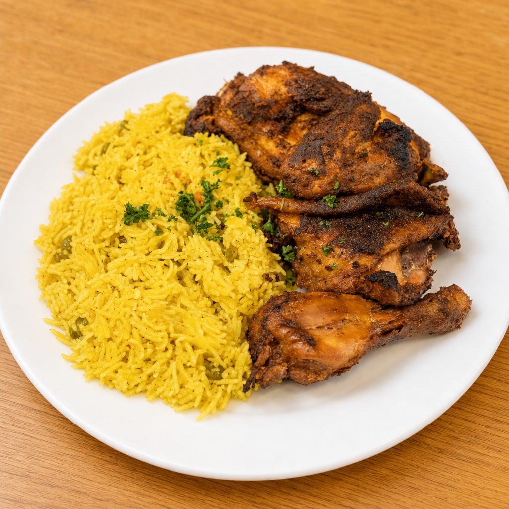 Grilled Half Chicken.