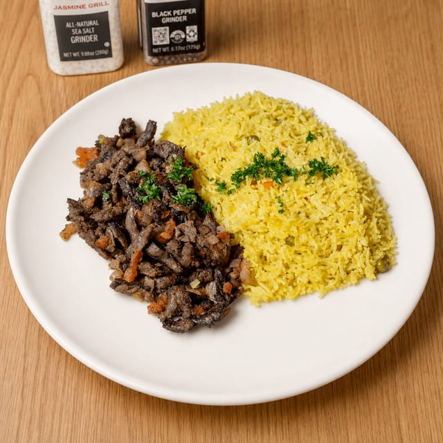 Beef & Lamb Shawarma Plate.