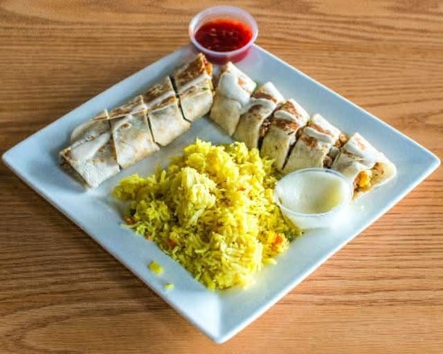 Arab Style Shawarma Wrap.